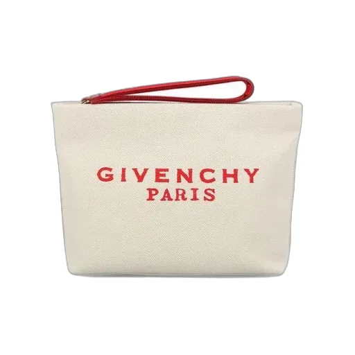 Logo-Print Clutch Bag