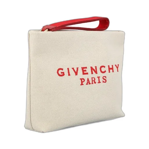 Logo-Print Clutch Bag