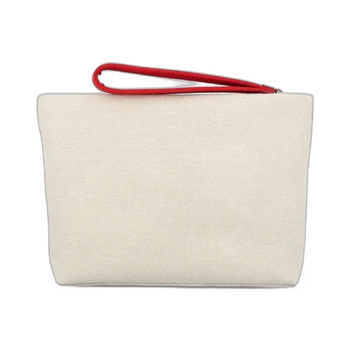 Logo-Print Clutch Bag