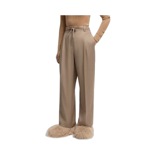 Wool Gabardine Tailored Pants