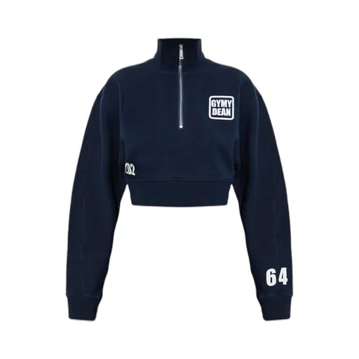 Dsquared2 Zip-Up Cropped Sweatshirt