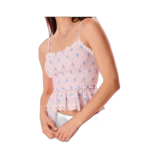 Loveshackfancy Marzenia Smocked Peplum Top