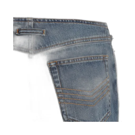 Zippered Denim Trousers