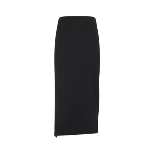Dries Van Noten Ruffled Asymmetric Hem Midi Skirt