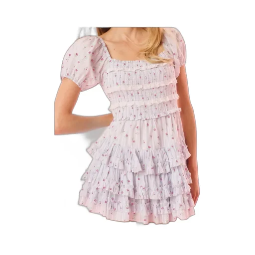 Loveshackfancy Fellows Ruffled Mini Dress