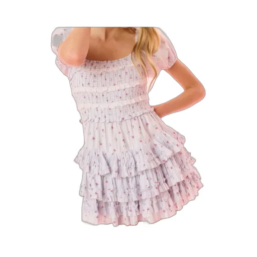Loveshackfancy Fellows Ruffled Mini Dress
