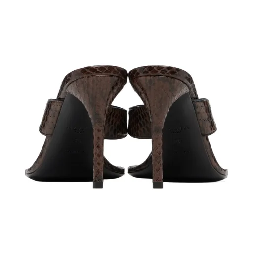 Infradito Snakeskin-Effect Sandals