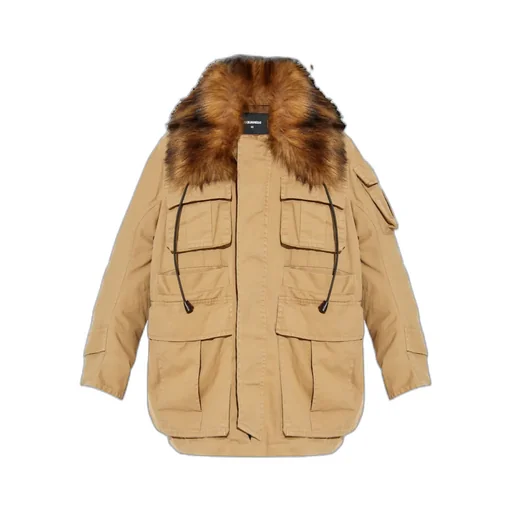 Dsquared2 Military Fur Collar Parka