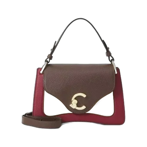 Coccinelle C-Me Foldover Top Small Tote Bag