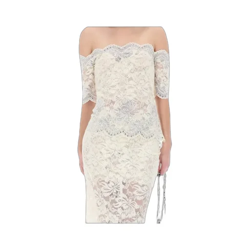 Rabanne Lace Off-Shoulder Top