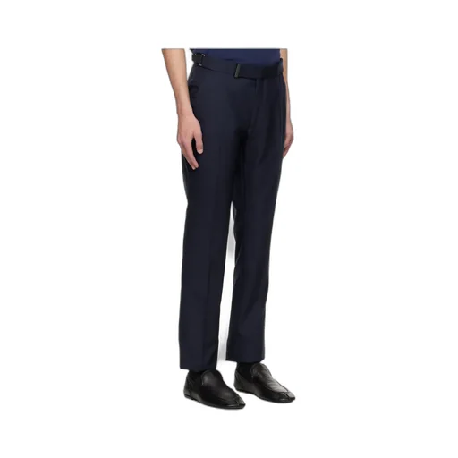 Pleated Wool Casual Pants