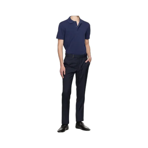 Pleated Wool Casual Pants