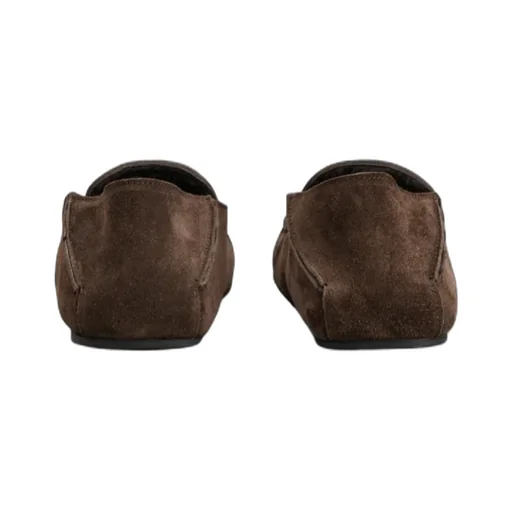 Suede Flat Loafers