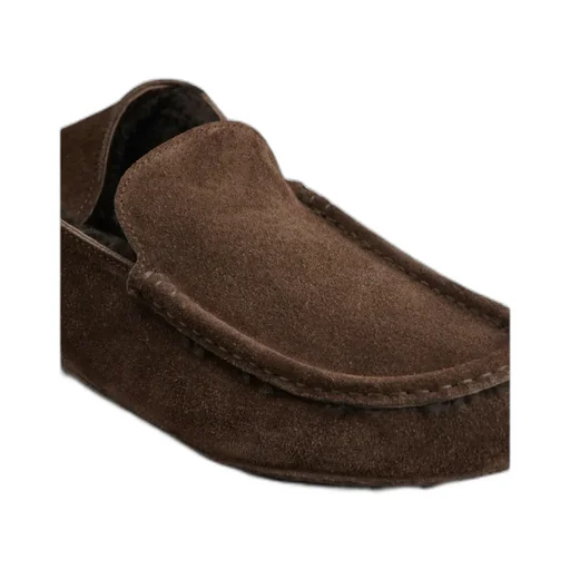 Suede Flat Loafers