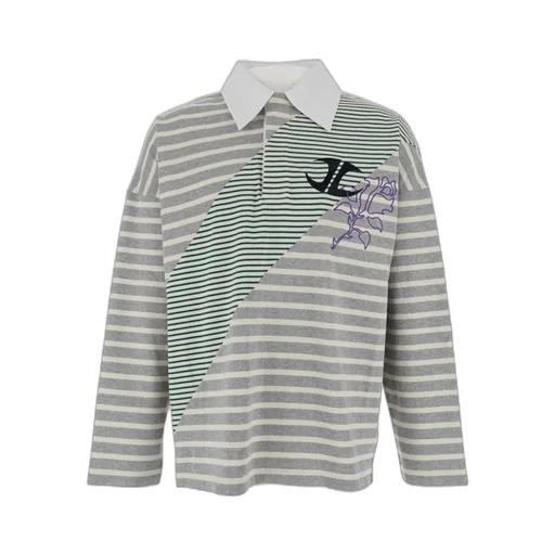 Striped Logo Polo Shirt