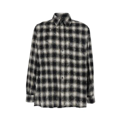 Jordanluca Check Motif Relaxed Shirt