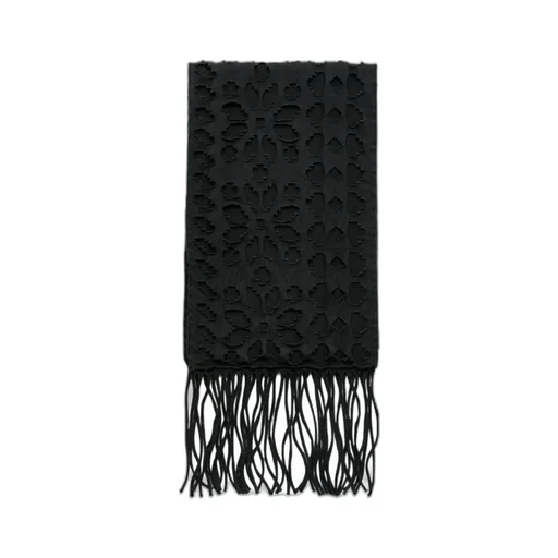 Cut-Out Fringe Scarf