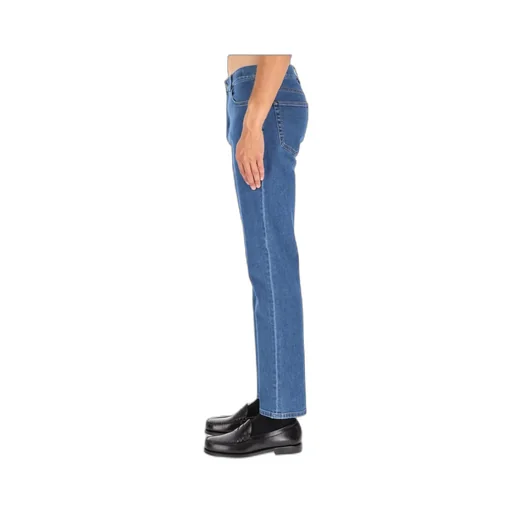 Zegna Logo Patch Straight Leg Jeans