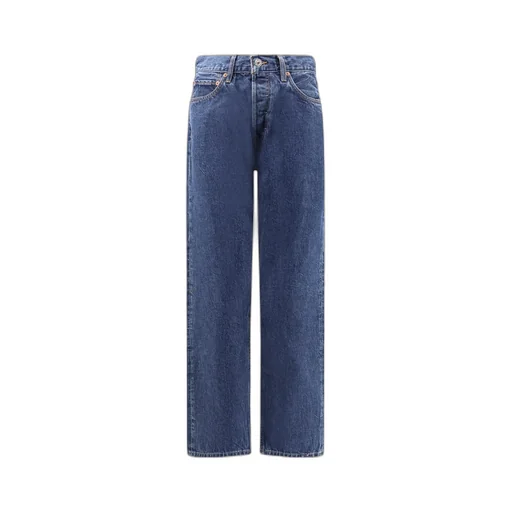 Re/Done Mid Rise Straight-Leg Jeans