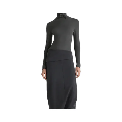 Neck-Tie Long-Sleeve Top