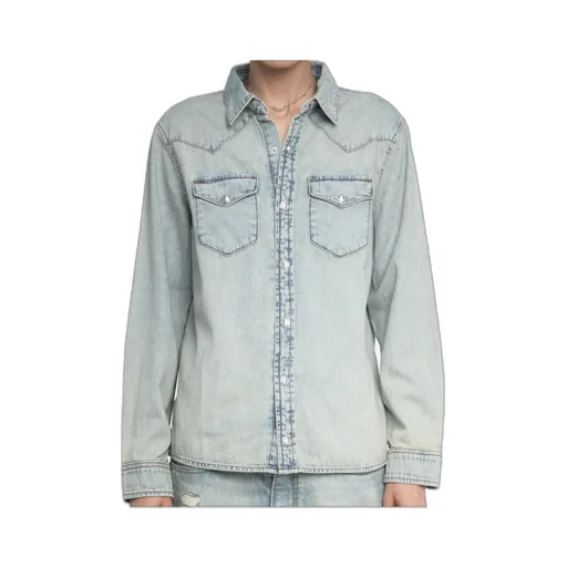 Zadig & Voltaire Logo Patch Denim Shirt