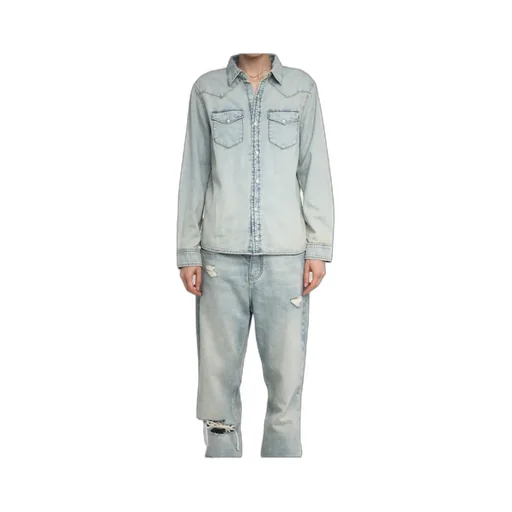 Zadig & Voltaire Logo Patch Denim Shirt