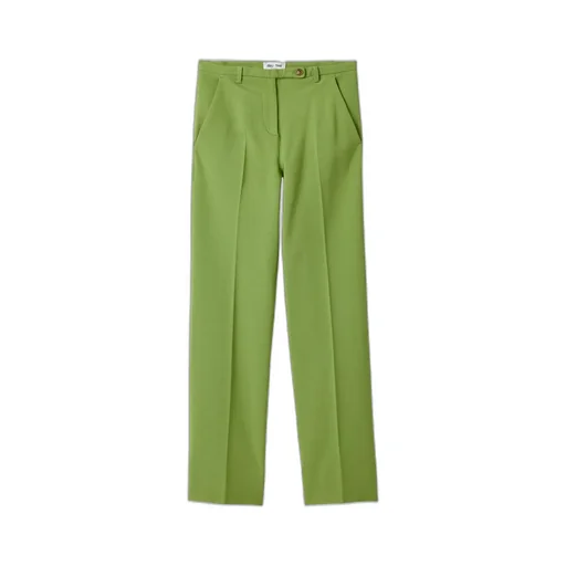 Miu Miu Straight-Leg Pleated Trousers