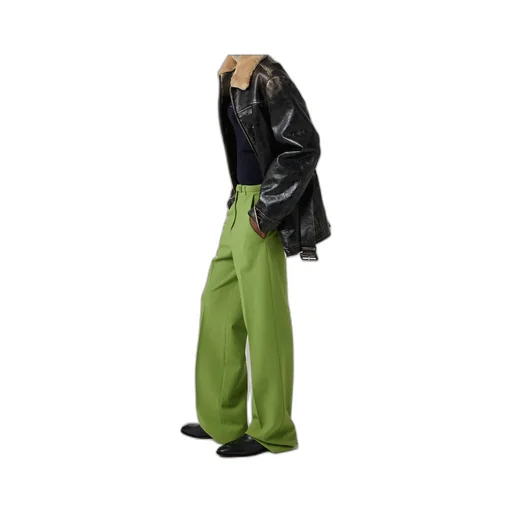 Miu Miu Straight-Leg Pleated Trousers