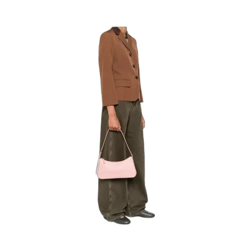 Zip-Fastening Shoulder Bag