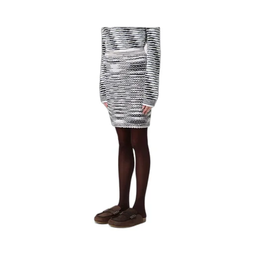 Striped Ribbed Skirt