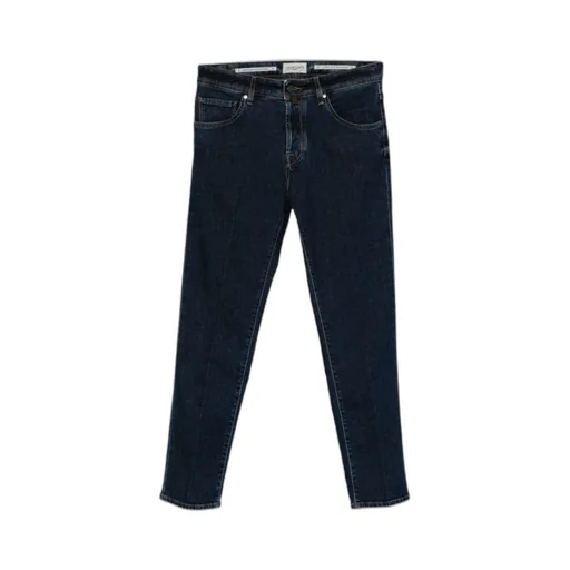 Jacob Cohen Logo Patch Slim-Fit Jeans