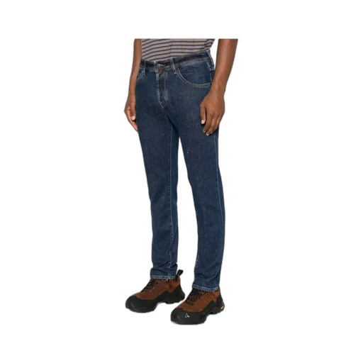 Jacob Cohen Logo Patch Slim-Fit Jeans