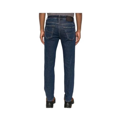 Jacob Cohen Logo Patch Slim-Fit Jeans