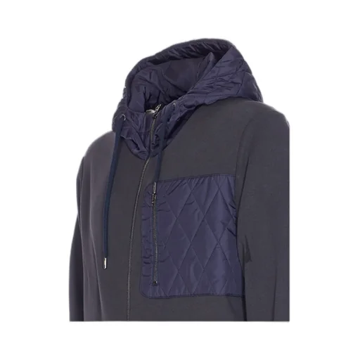Herno Drawstring Zip-Up Hoodie