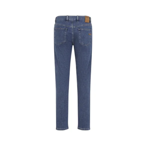 Zegna Logo Patch Straight-Leg Jeans