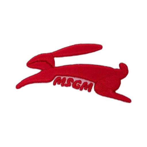 Msgm 3D Follow The Rabbit Embroidery T-Shirt