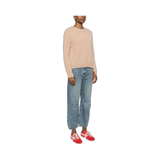 Long-Sleeve Ribbed-Cuff Sweater