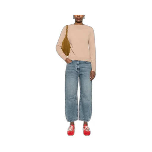 Long-Sleeve Ribbed-Cuff Sweater