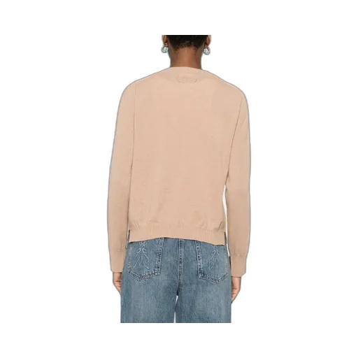 Long-Sleeve Ribbed-Cuff Sweater