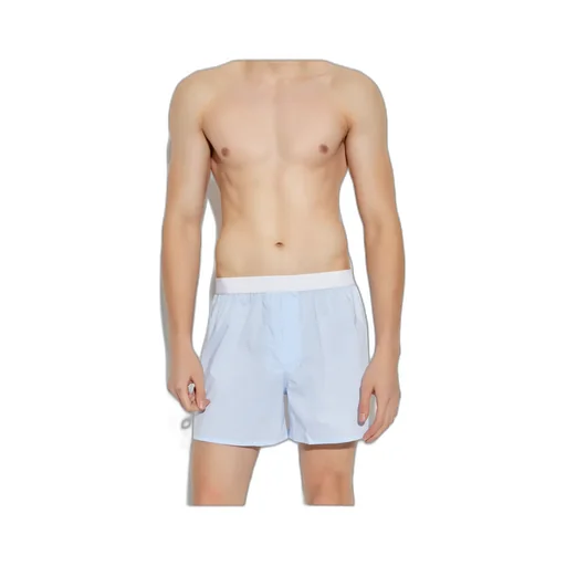 Striped-Pattern Cotton Boxer Shorts