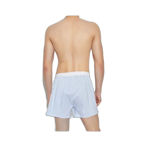 Striped-Pattern Cotton Boxer Shorts