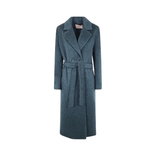 Twinset Self-Tie Belted Double-Breasted Coat