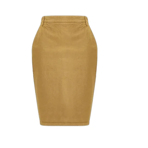 Saint Laurent Mid-Rise Denim Pencil Skirt