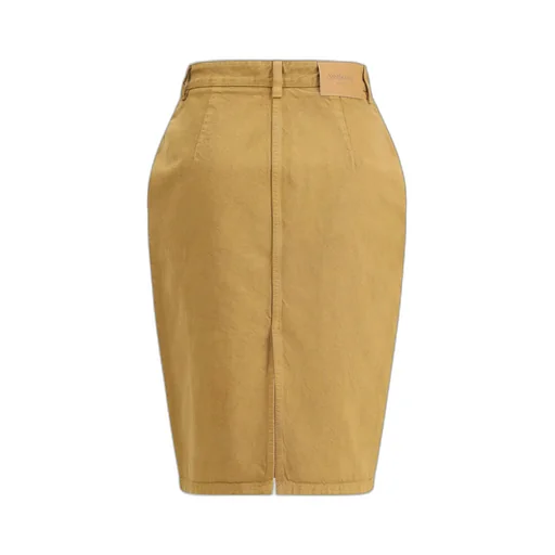 Saint Laurent Mid-Rise Denim Pencil Skirt
