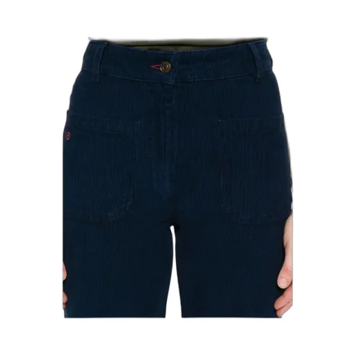 Victoria Beckham Blue Corduroy Trousers