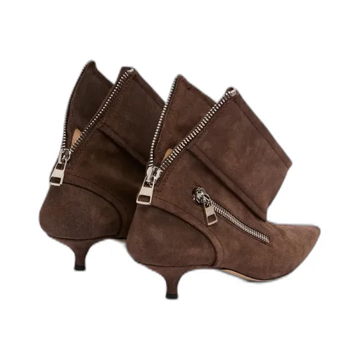 Kitten Heel Ankle Boots