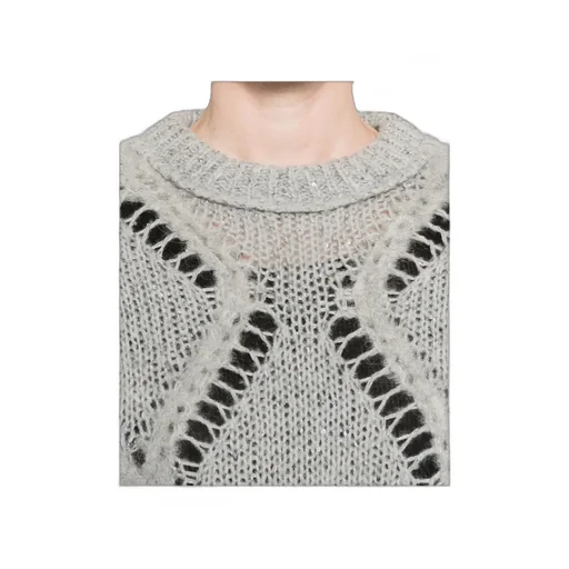 Openwork Knit Sweater