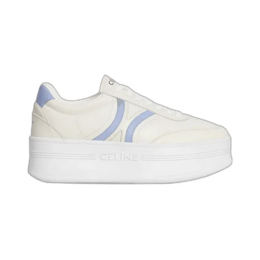 Celine - Block Sneakers With Back Triomphe And Wedge Outsole In Calfskin