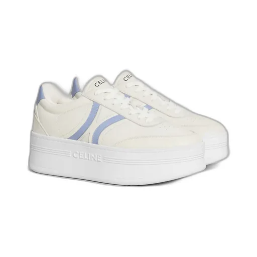 Celine - Block Sneakers With Back Triomphe And Wedge Outsole In Calfskin