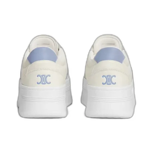 Celine - Block Sneakers With Back Triomphe And Wedge Outsole In Calfskin